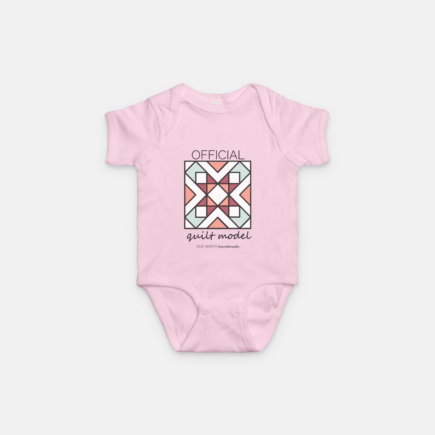 Official Quilt Model Baby onesie