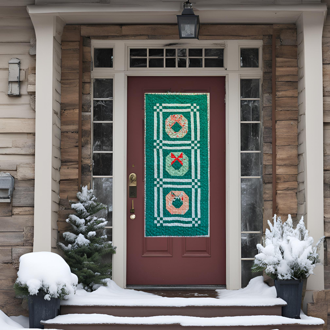 Tinsel Wreath Full Quilt Pattern