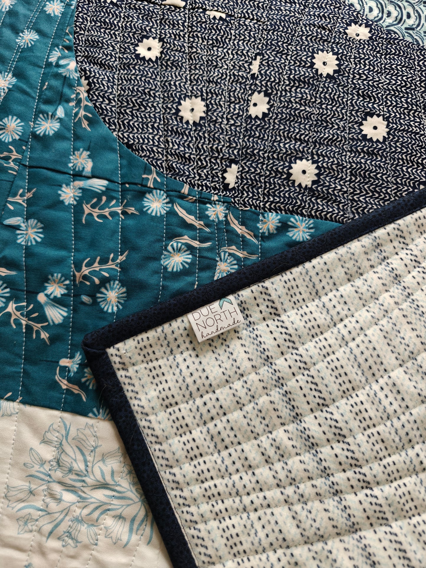 Waterfalls throw size quilt