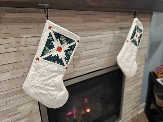 Set of 2 modern style stockings
