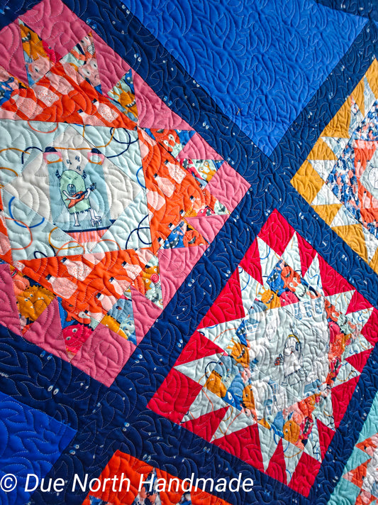 Briar Point - baby monsters quilt