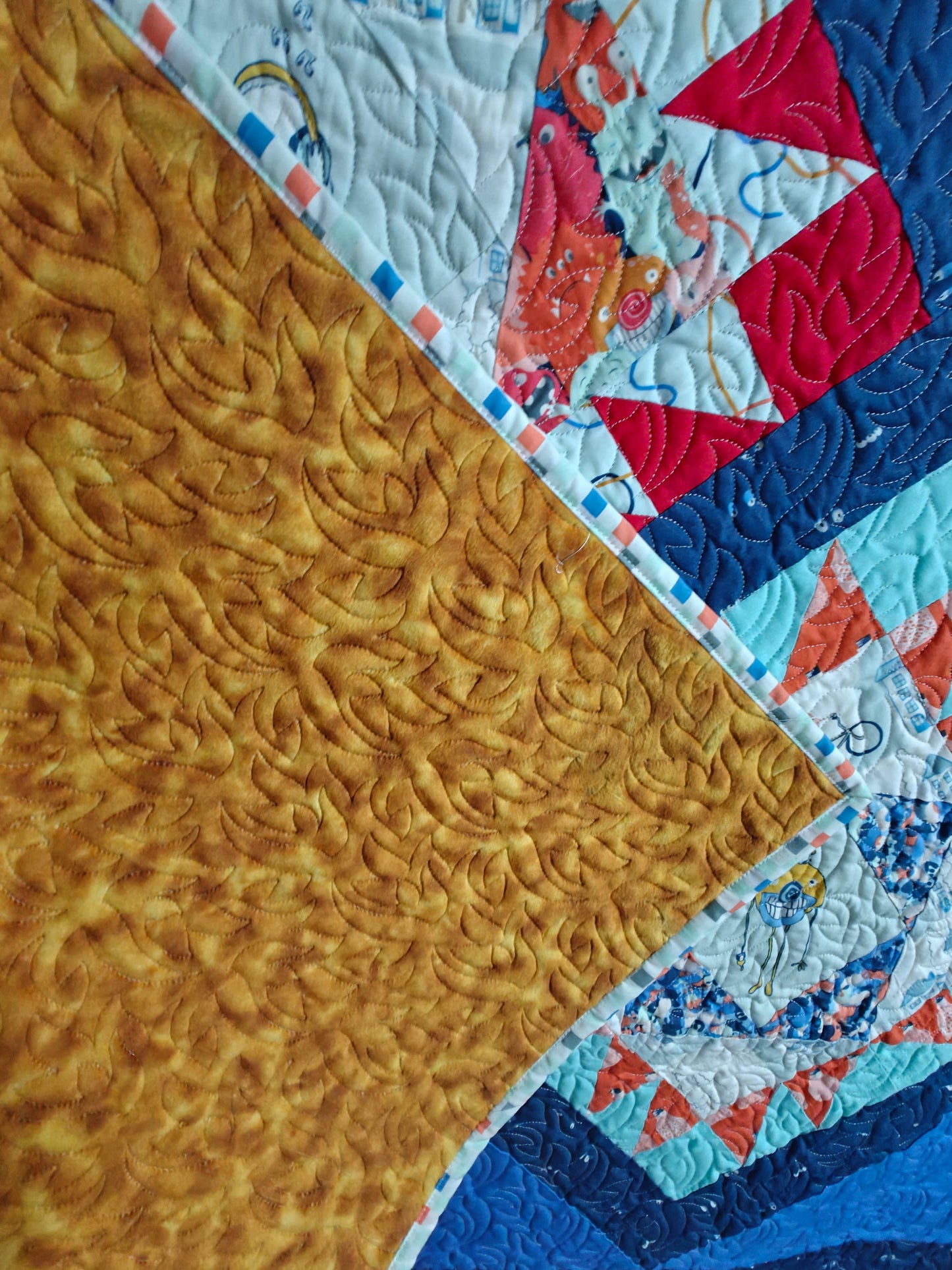 Briar Point - baby monsters quilt