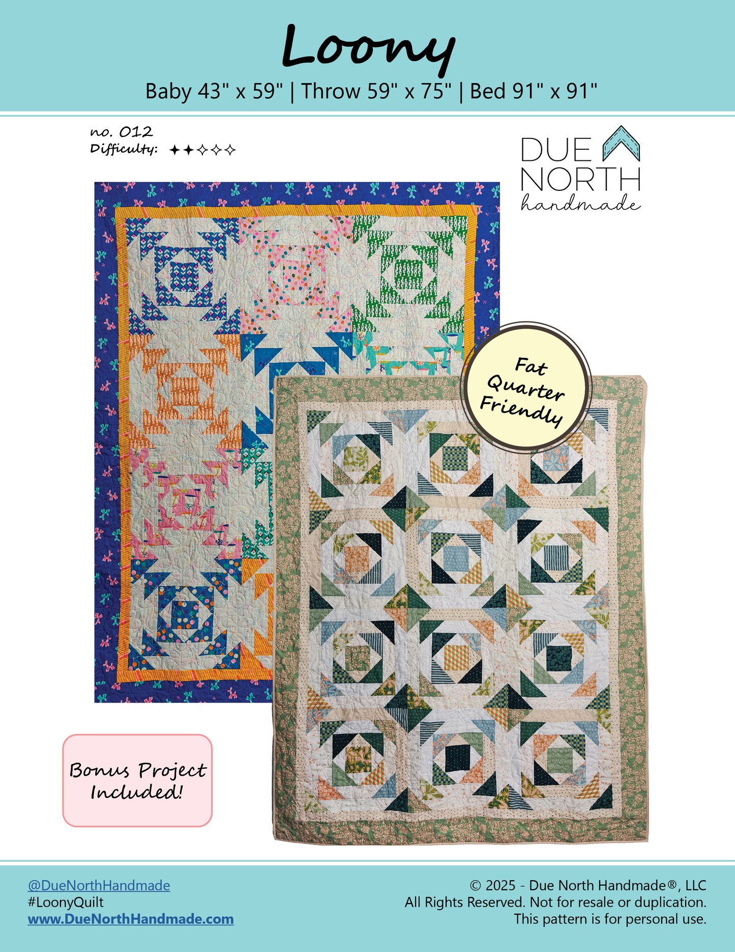 Loony Quilt Pattern