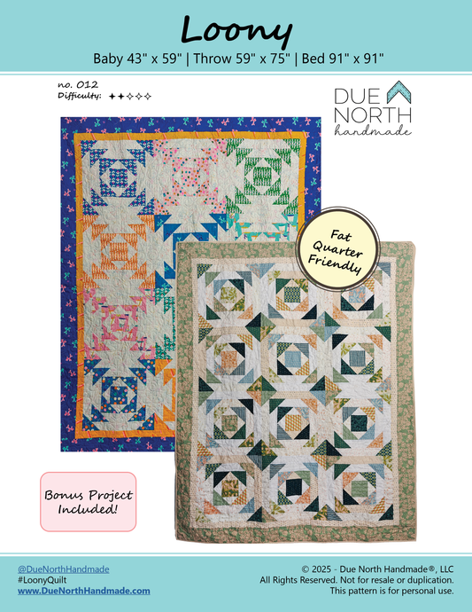 Loony Quilt Pattern