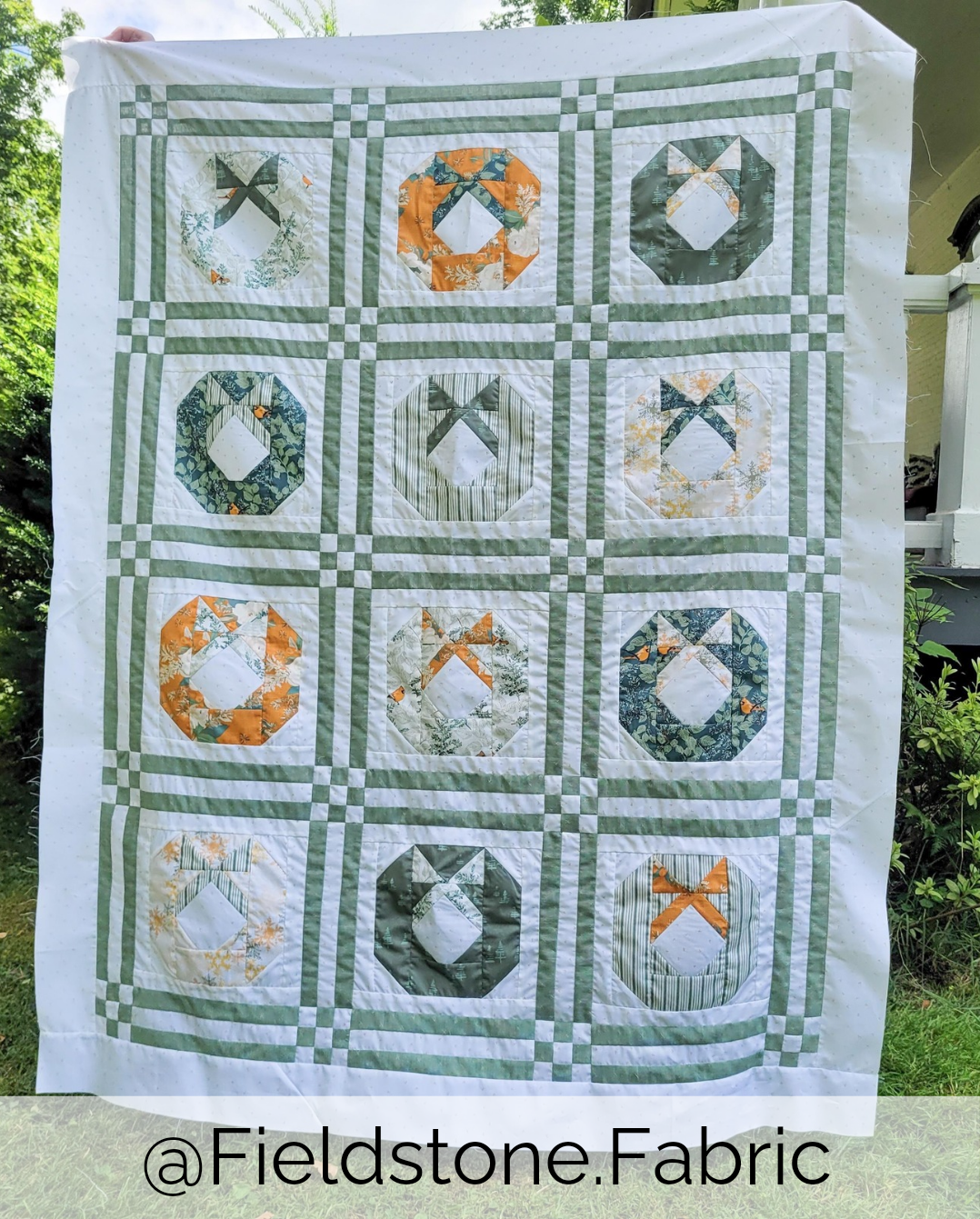 Tinsel Wreath Full Quilt Pattern