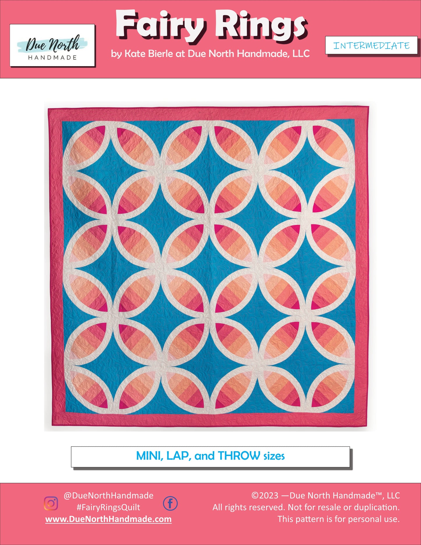 Fairy Rings Quilt Pattern - Physical Booklet
