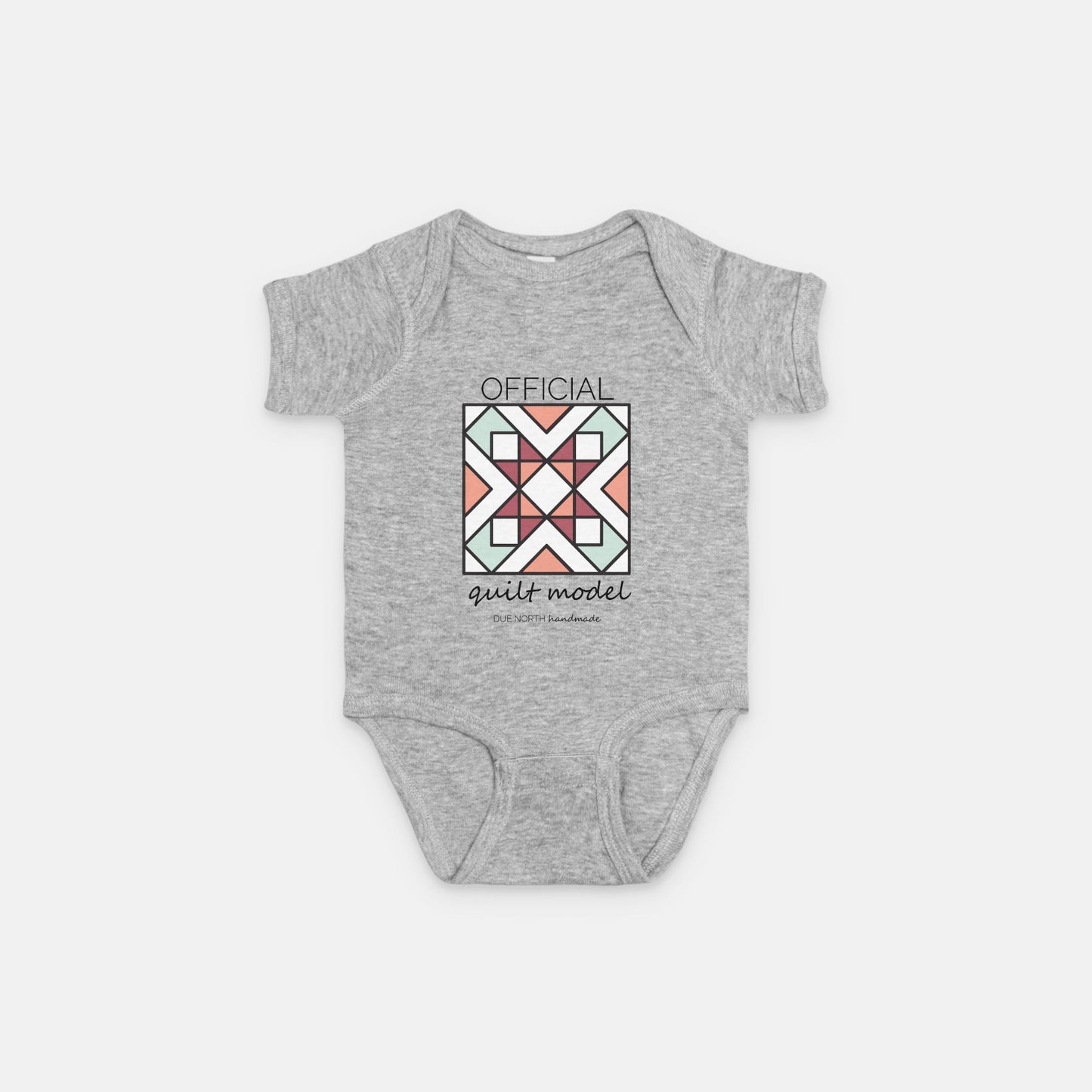 Official Quilt Model Baby onesie