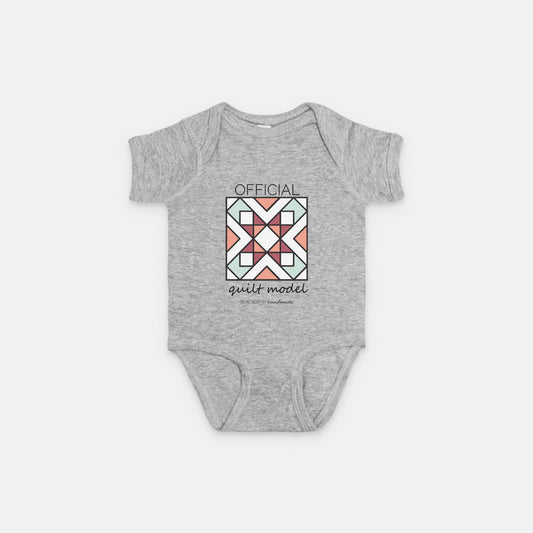 Official Quilt Model Baby onesie