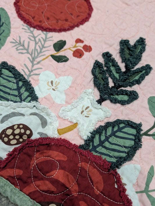 Wish you a Merry Christmas throw quilt