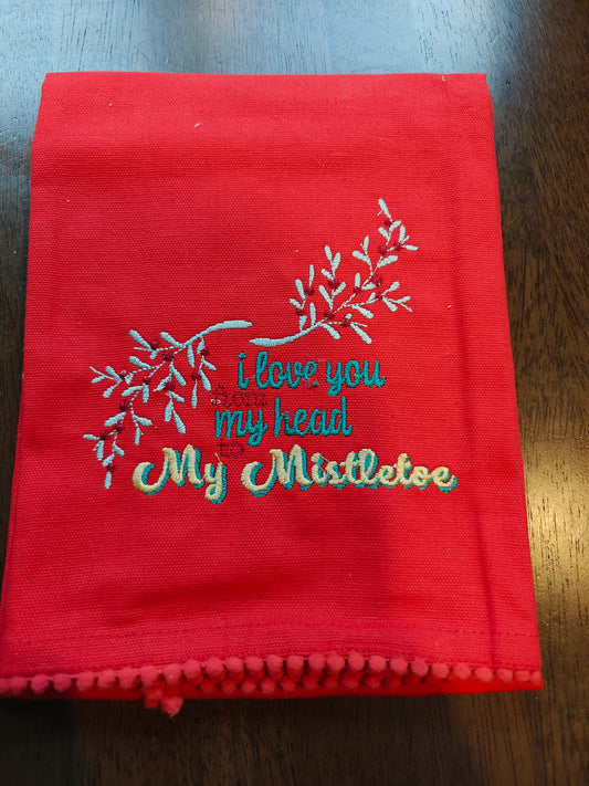 Christmas Embroidered hand towel