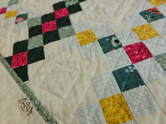 Double Irish Chain Lap Quilt