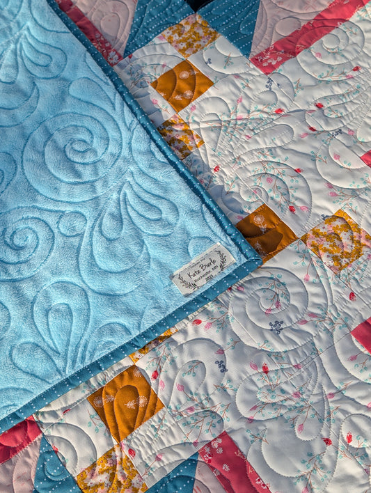 Amour Blooms baby quilt