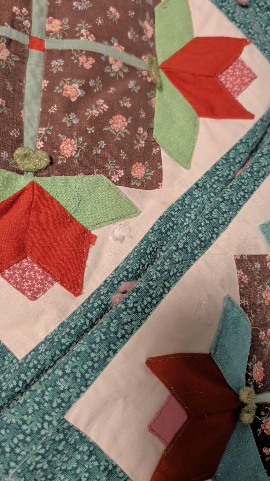 Vintage quilt - king size, craft quality