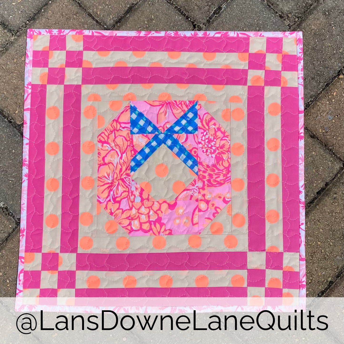 Tinsel Wreath Full Quilt Pattern