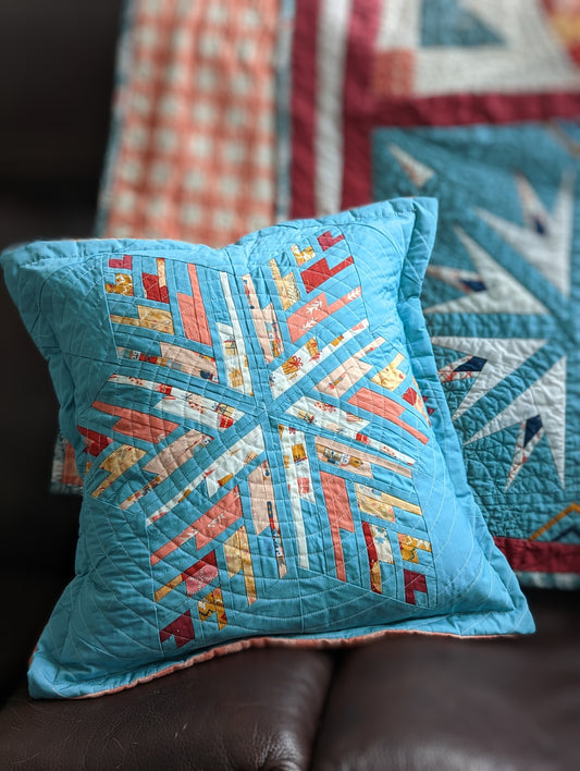 Snow flippin way throw pillow