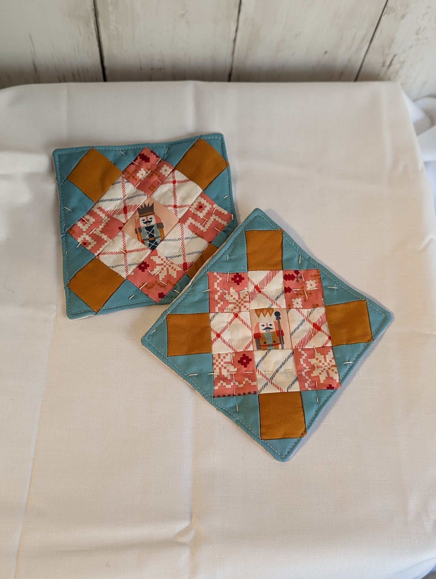 Patchwork coaster - set of two