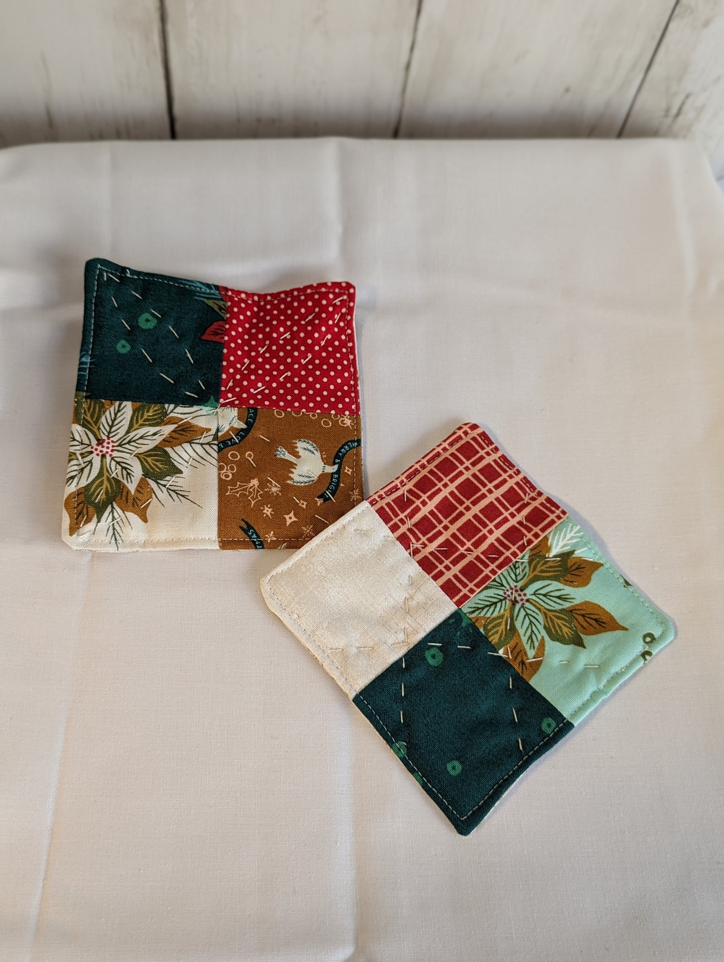 Patchwork coaster - set of two