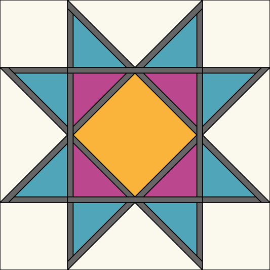 Stained Glass Star - A Free block pattern