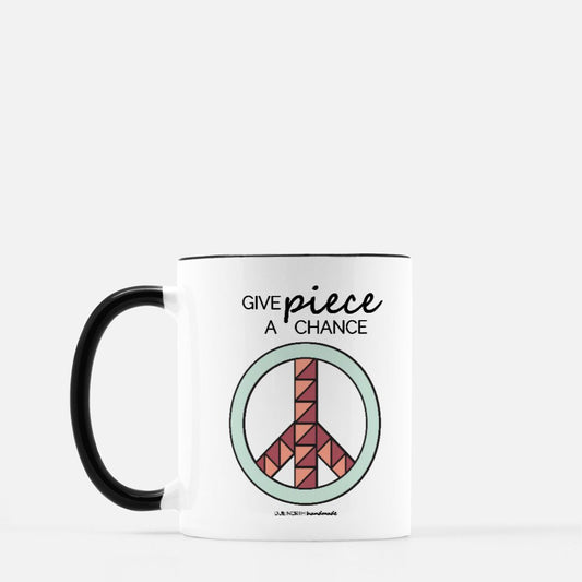 Give piece a chance mug