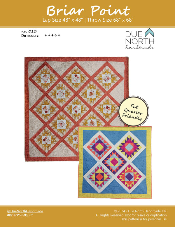 Briar Point Quilt Pattern – DueNorthHandmade