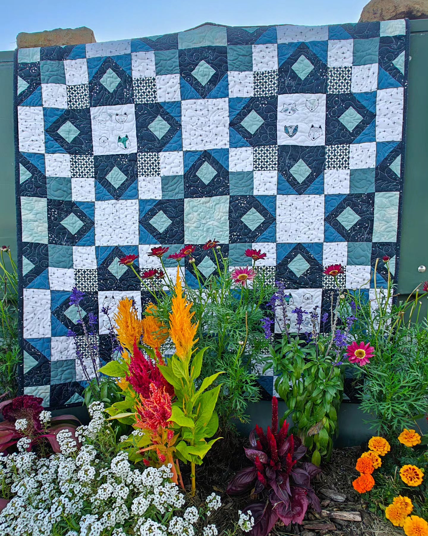 Turquoise Trail baby quilt