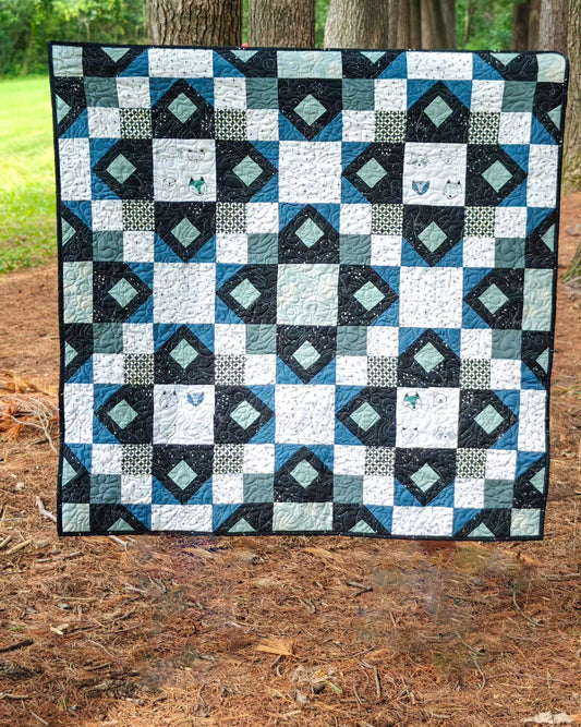 Turquoise Trail baby quilt