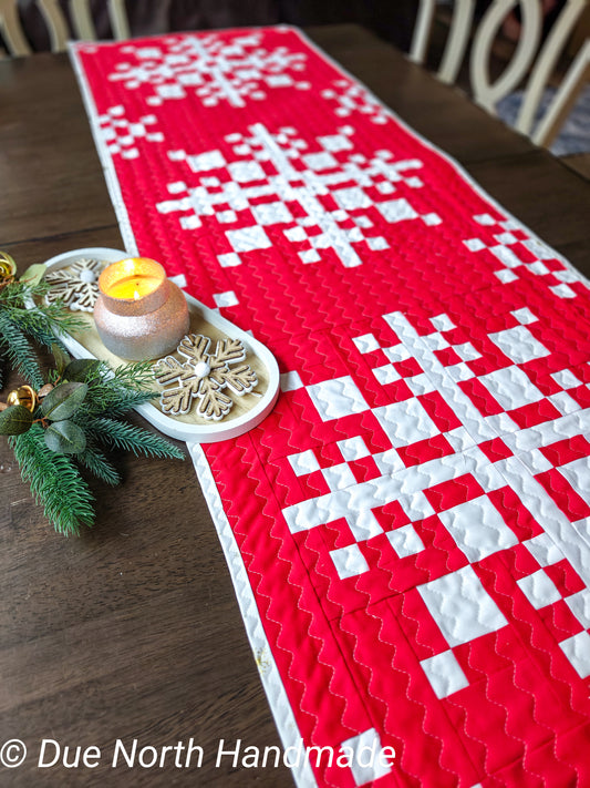 Snowglow table runner