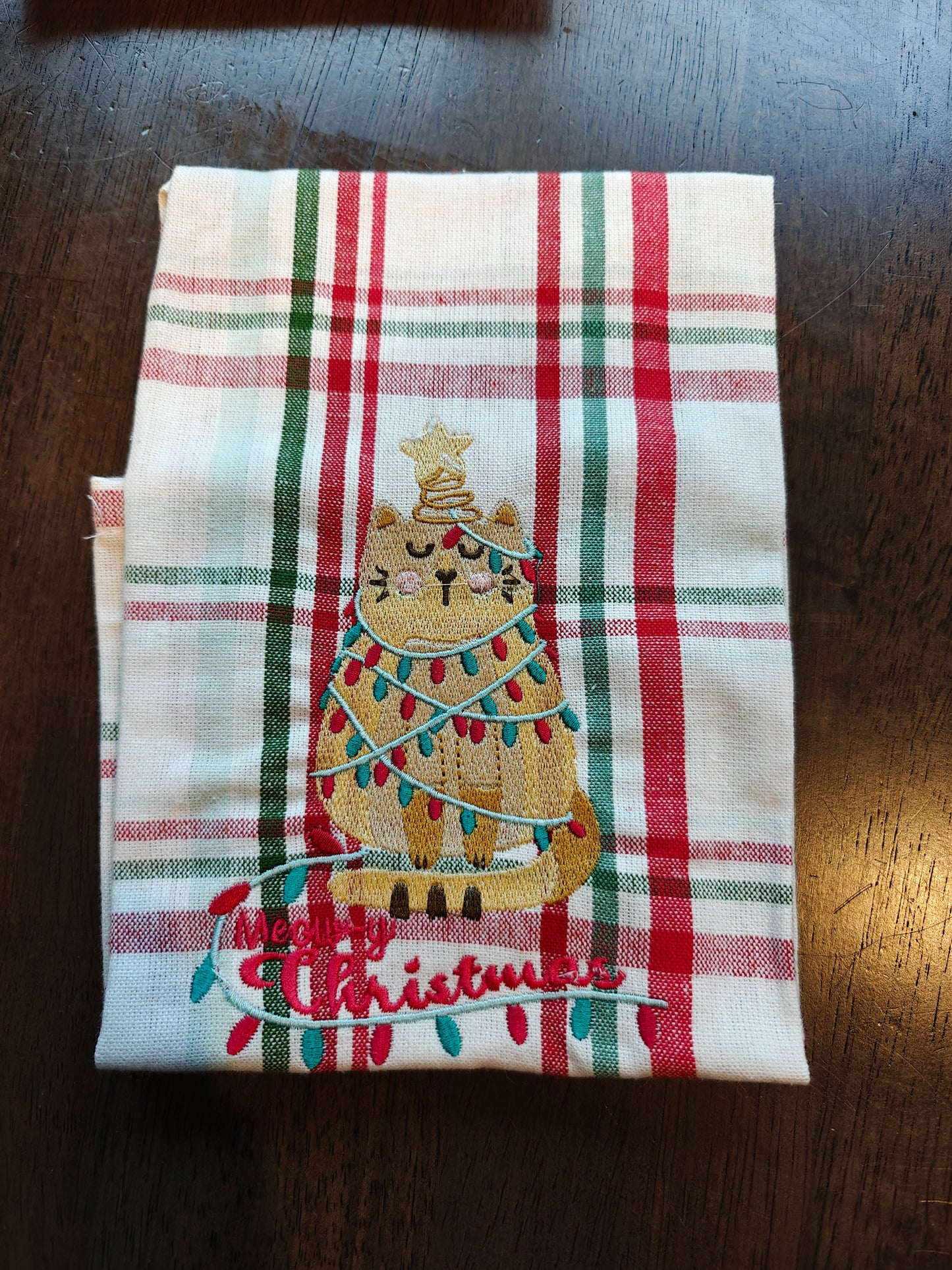 Embroidered hand towel