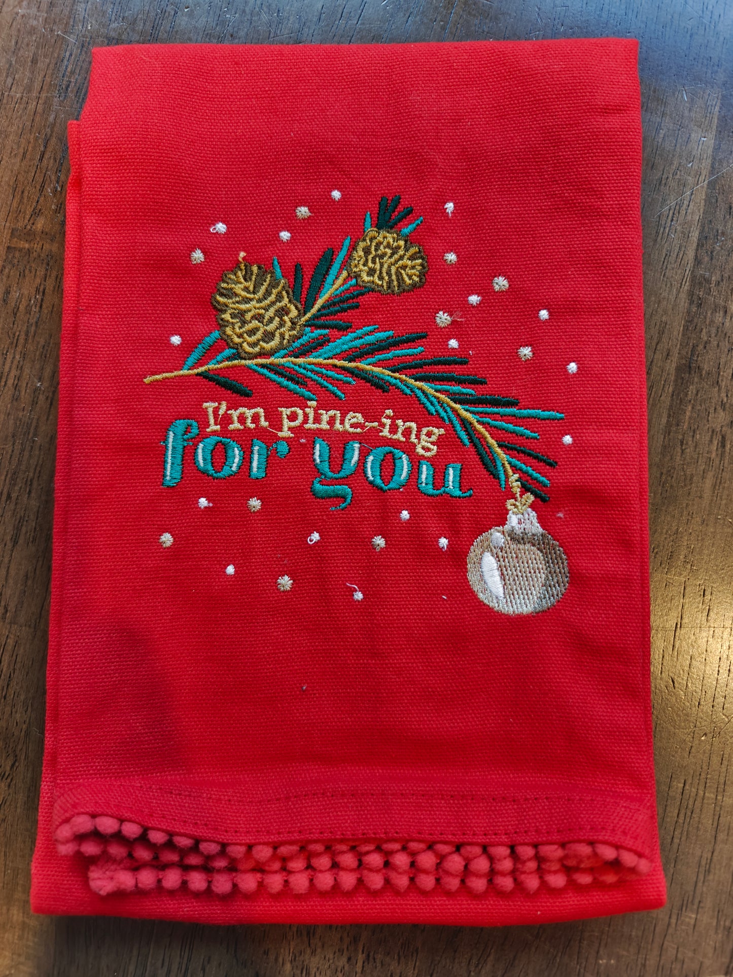 Embroidered hand towel