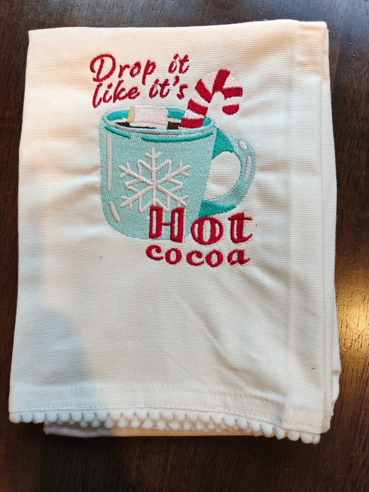 Embroidered hand towel