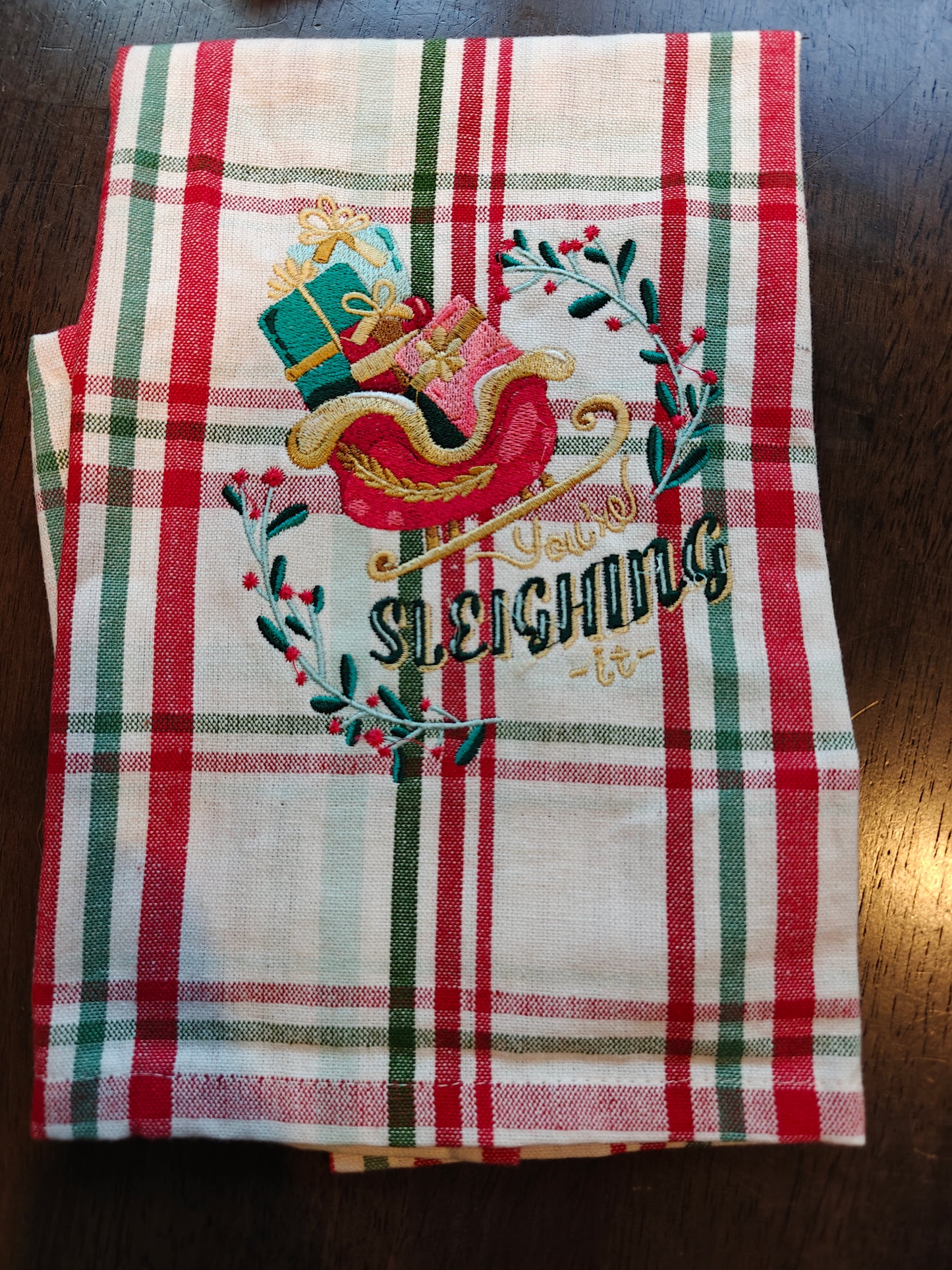 Embroidered hand towel