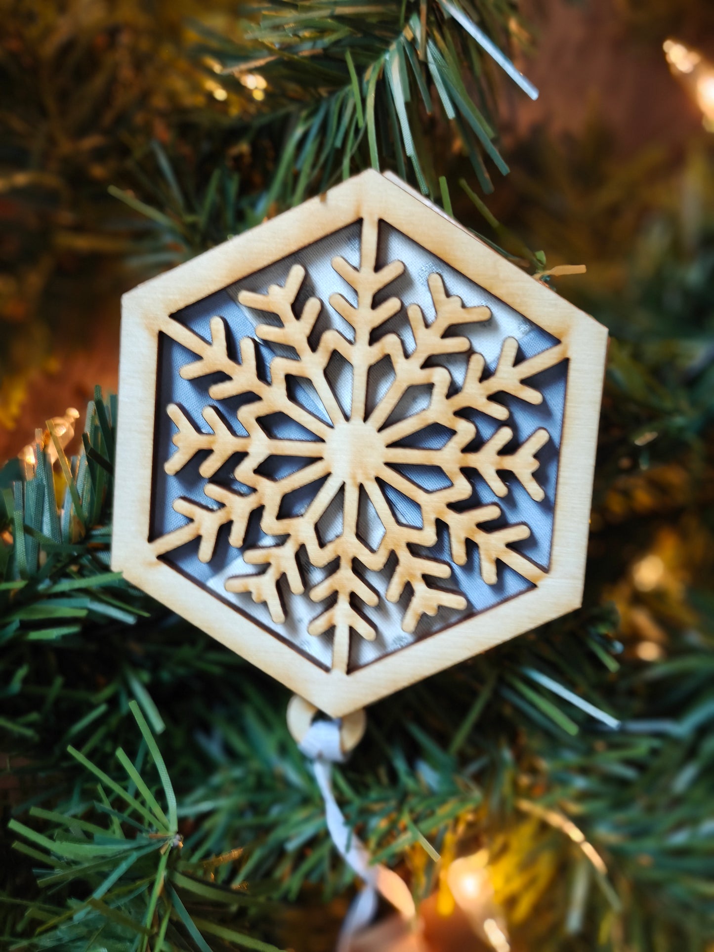 Wooden quilt ornament