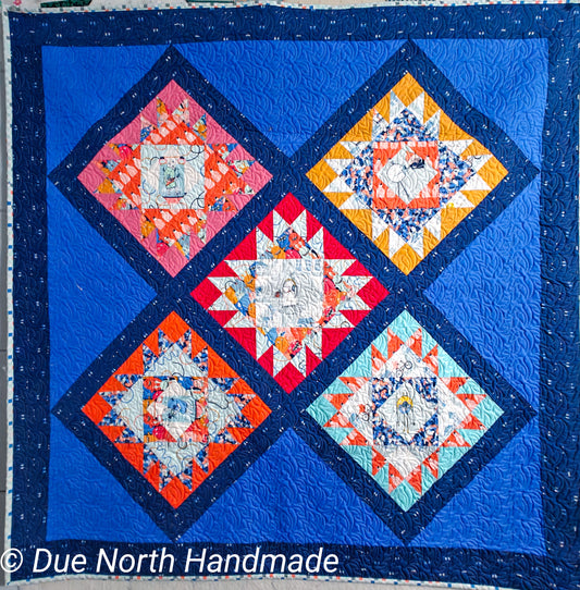 Briar Point - baby monsters quilt