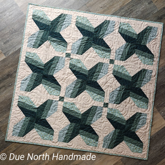 Baby Quilt - soothing green