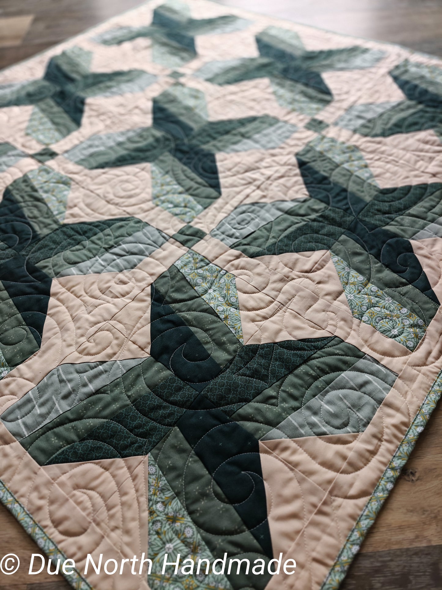 Baby Quilt - soothing green