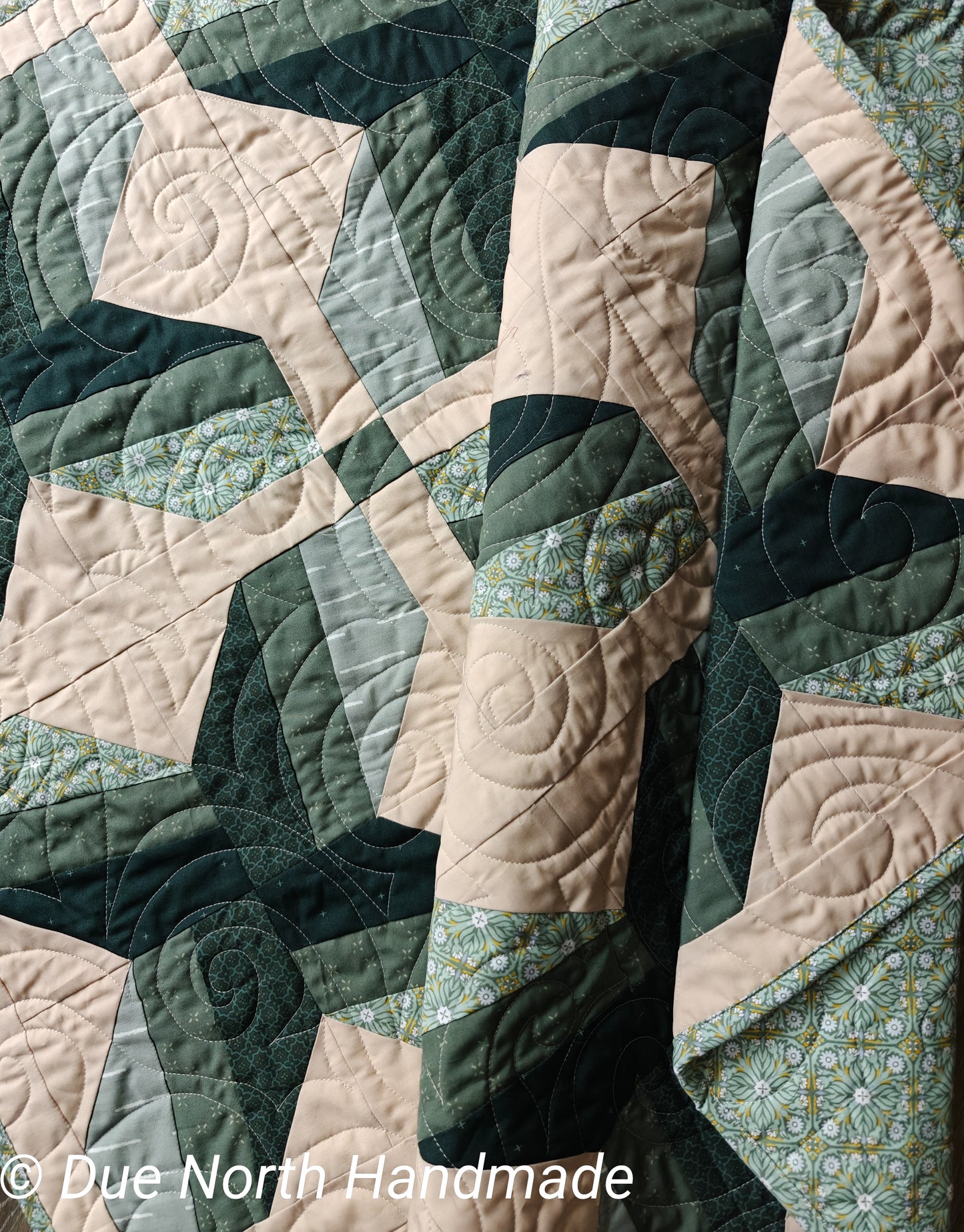 Baby Quilt - soothing green