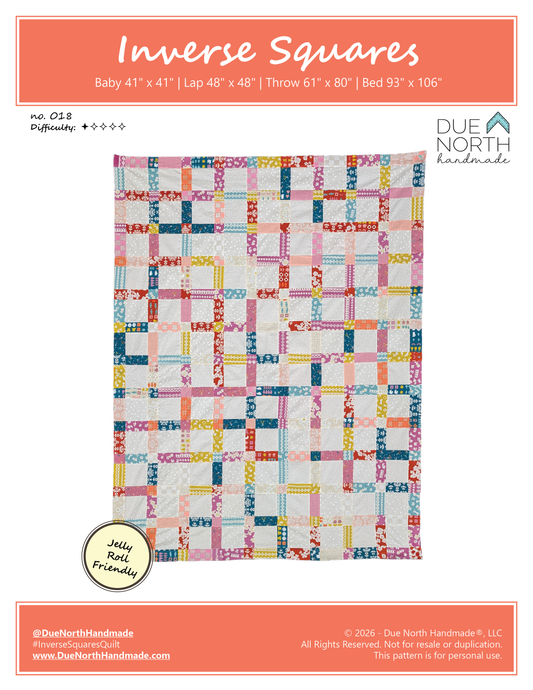 Inverse Squares Quilt Pattern