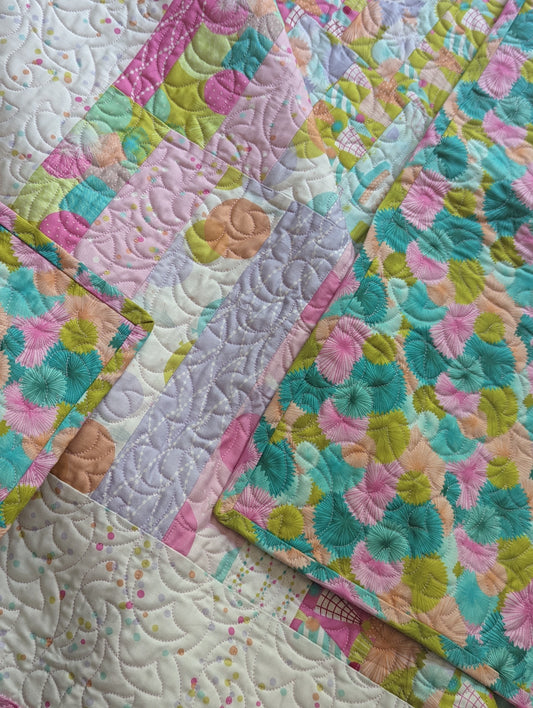Tricky path lap/baby size quilt