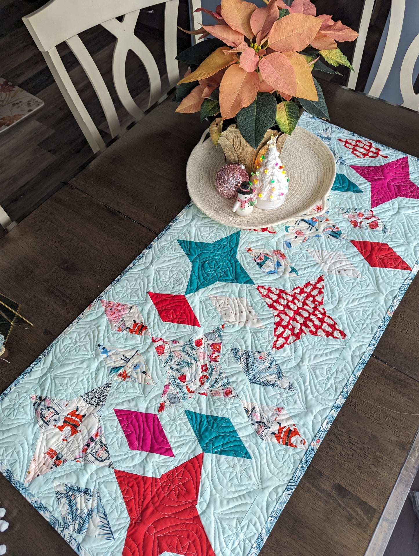 Vintage Inspired Quilted Table Runner