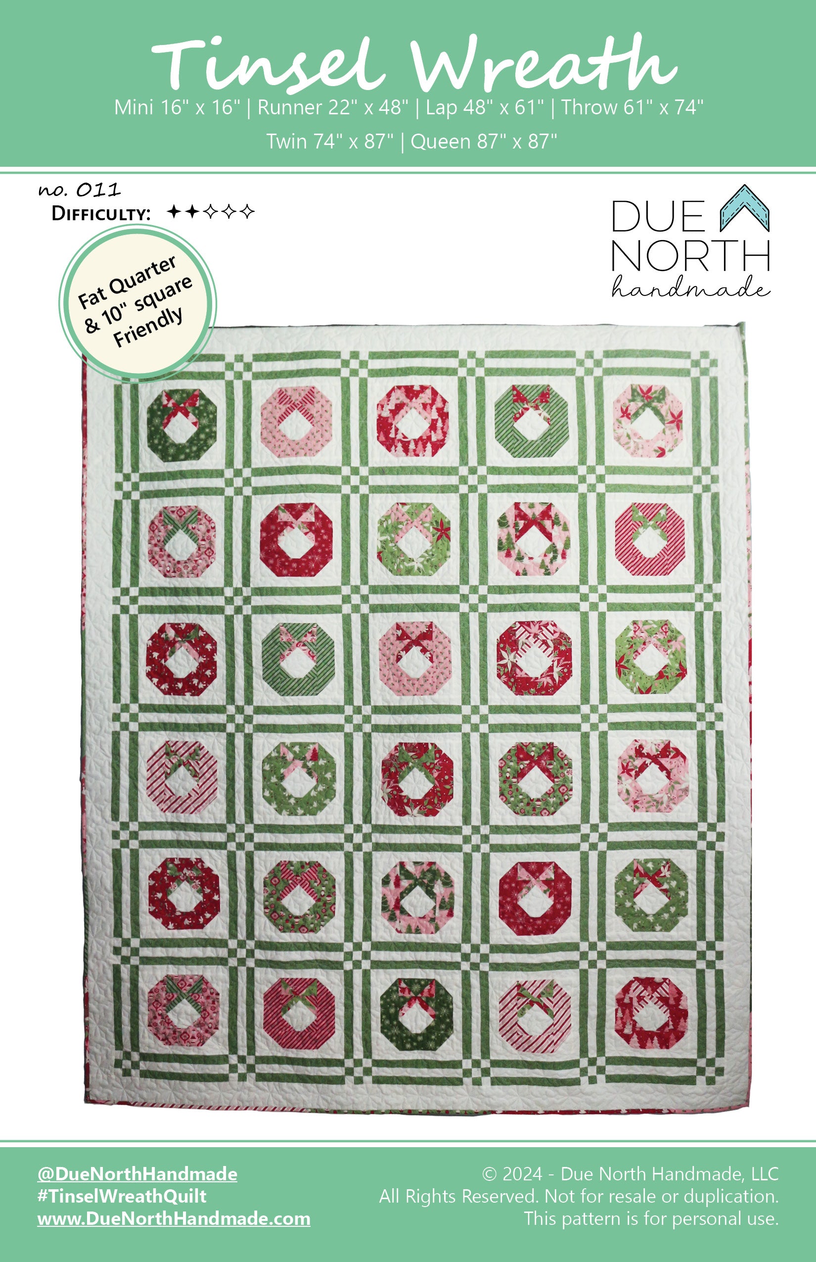 Holiday Quilted shops Throw, Tinsel, New