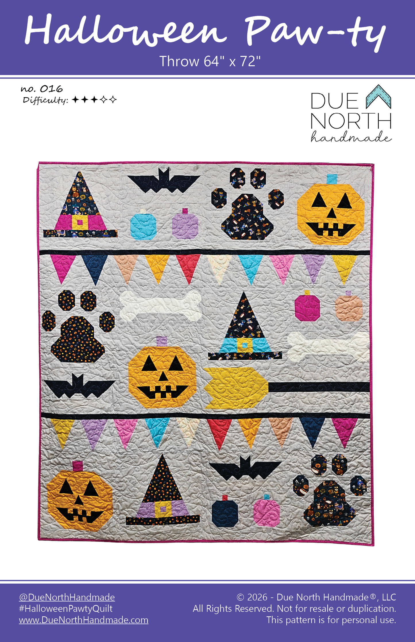 Halloween Paw-ty Quilt Pattern