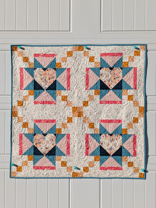 Amour Blooms baby quilt