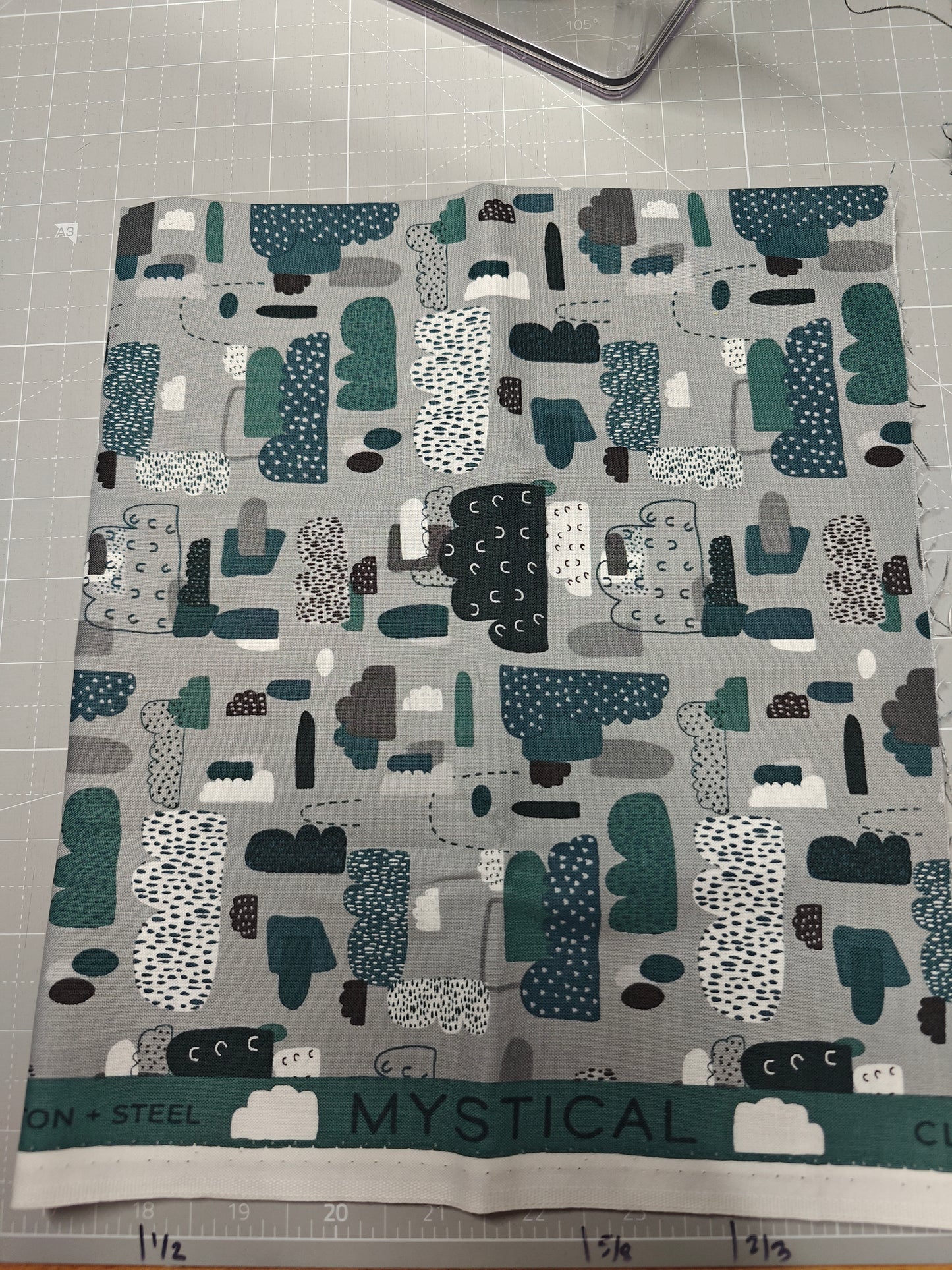 Mystical - grey cloud - Cotton and Steel