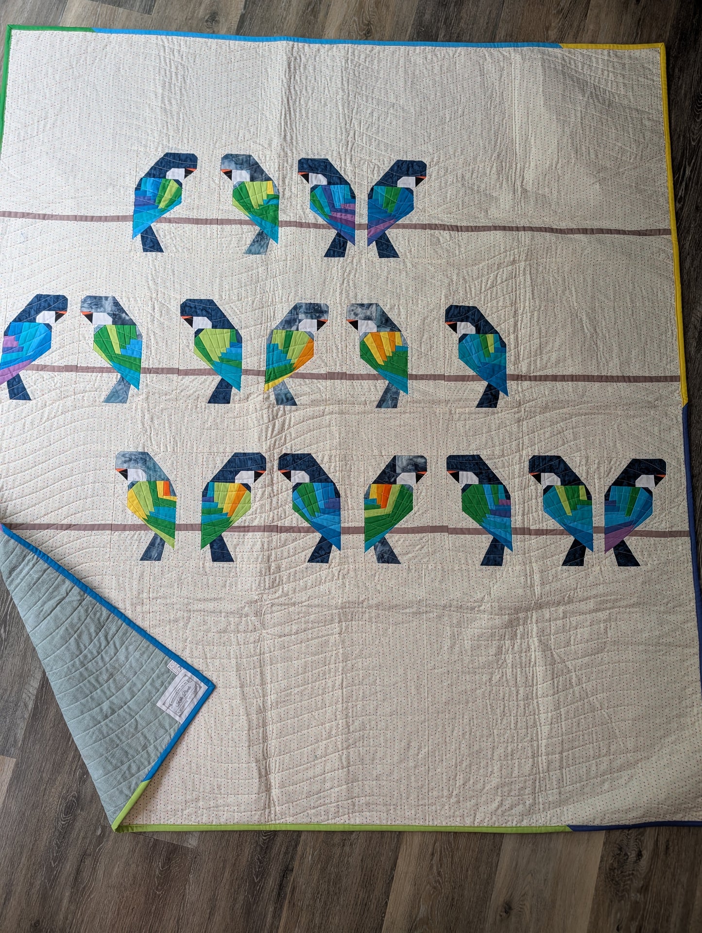 Birds on a wire quilt