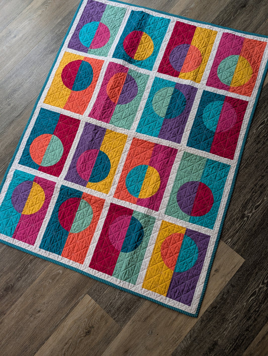 Full circle baby quilt