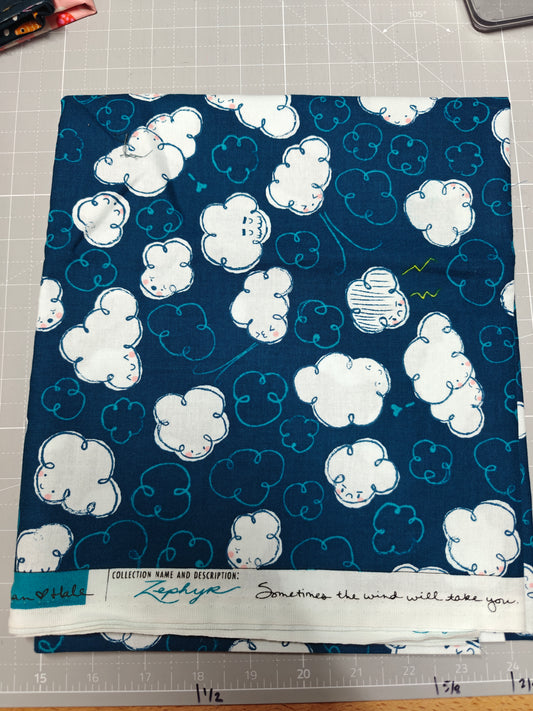 Zephyr clouds - 1 yard