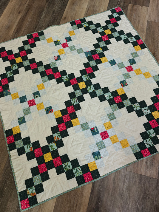 Double Irish Chain Lap Quilt