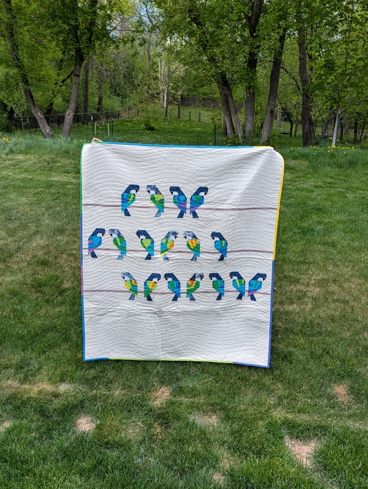 Birds on a wire quilt