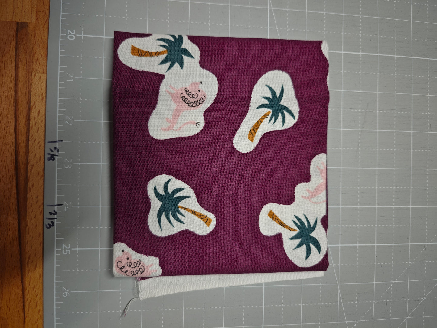 Steno Pool - desk drawer eggplant -  fat quarter - by Kimberly Kight for Cotton and Steel