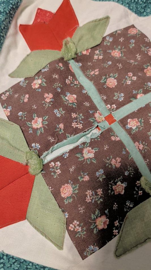 Vintage quilt - king size, craft quality